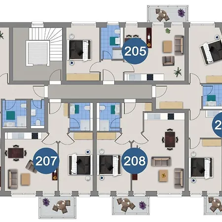 Haus Ebenezer Апартаменты Бюзум